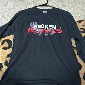 Broken Promises Black Long Sleeve Shirt